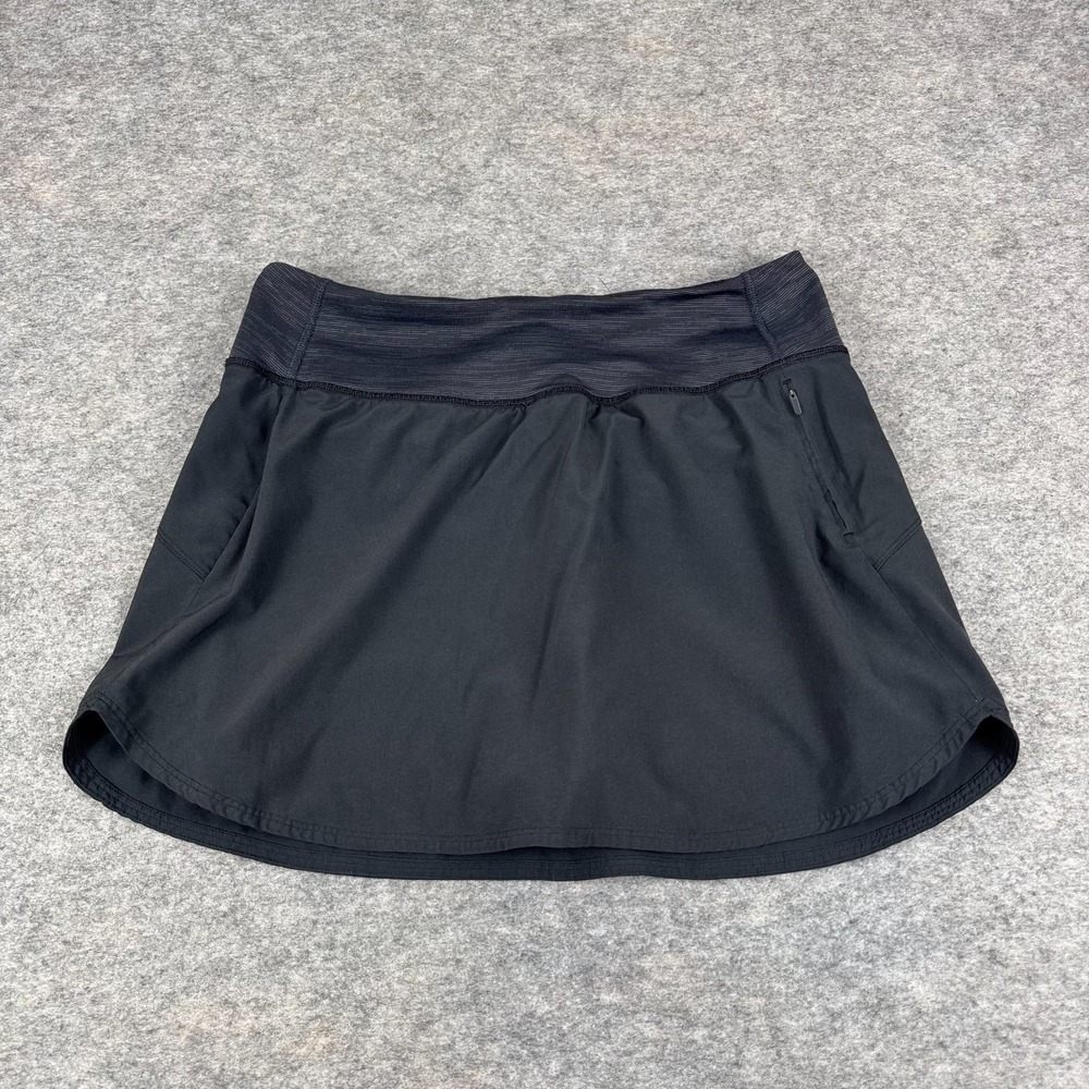 Outdoor Voices Skort Skirt Zip Pocket Lined‎ Black Womens Medium M